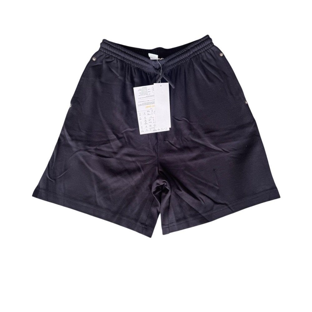Sport Savvy Black Athletic Shorts with Elastic Waistband and Relaxed Fit, Size S
